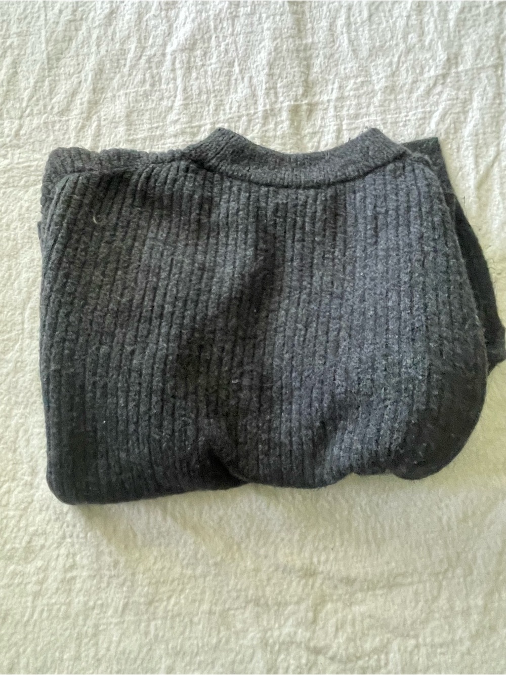H&M Ribbed Mock Neck Sweater in Gray - Picture 4 of 5